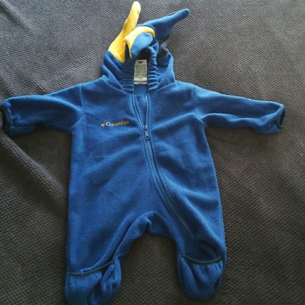 Columbia baby fleece one piece